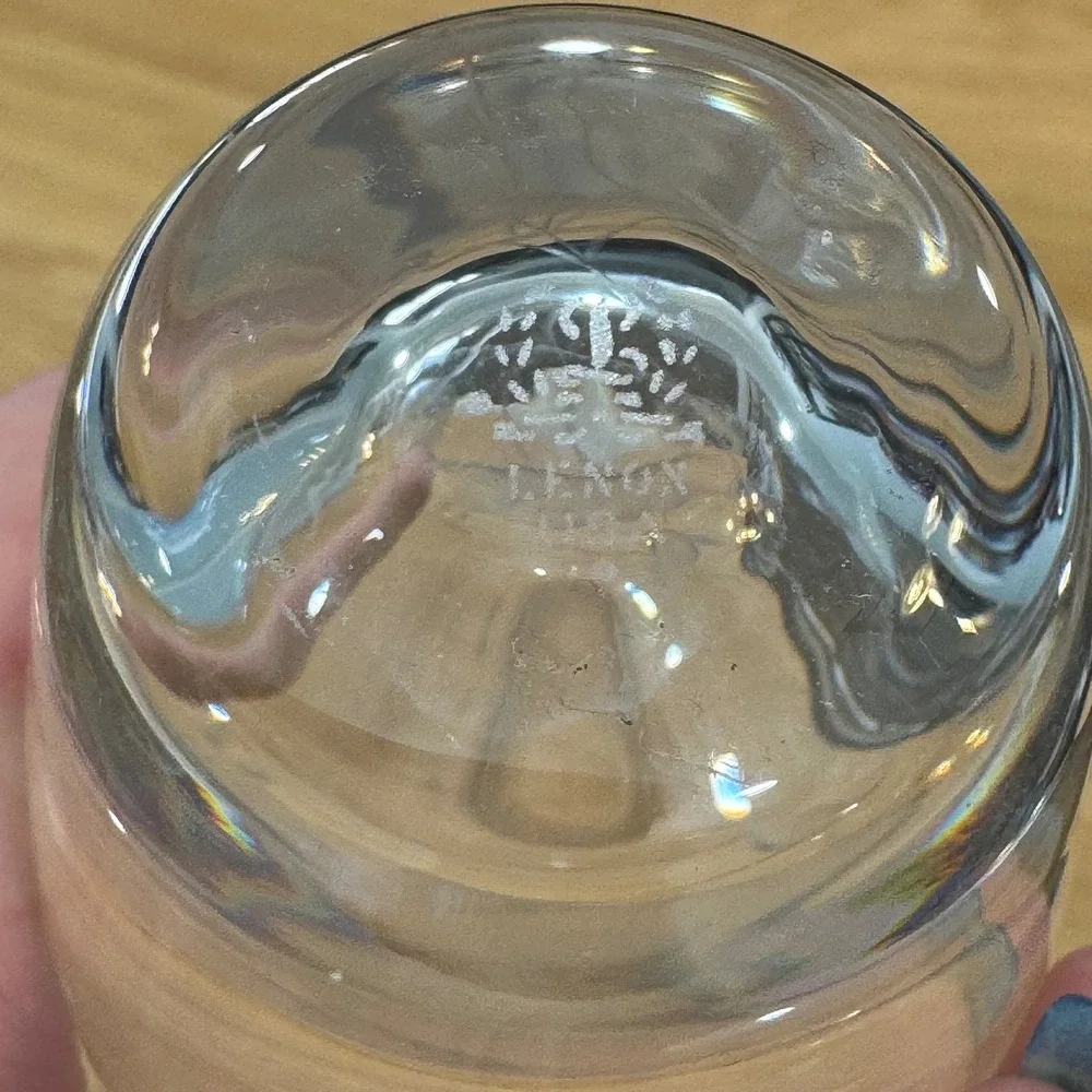 Lenox Crystal Bud Vase Etched Floral Clear Glass Flower Vase 8‎ Inch